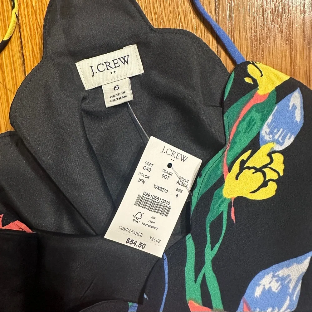 J. Crew scalloped floral cami